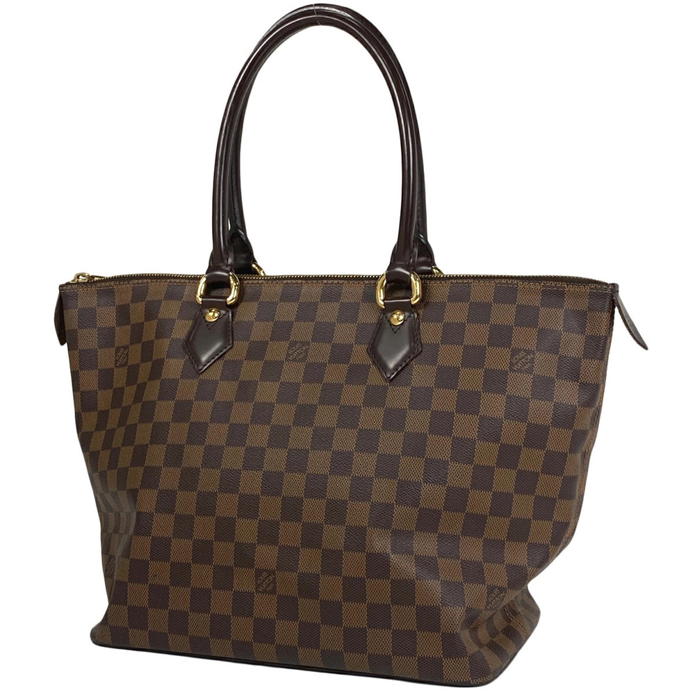 Louis Vuitton Saleya Handbag Tote Bag Damier Brown